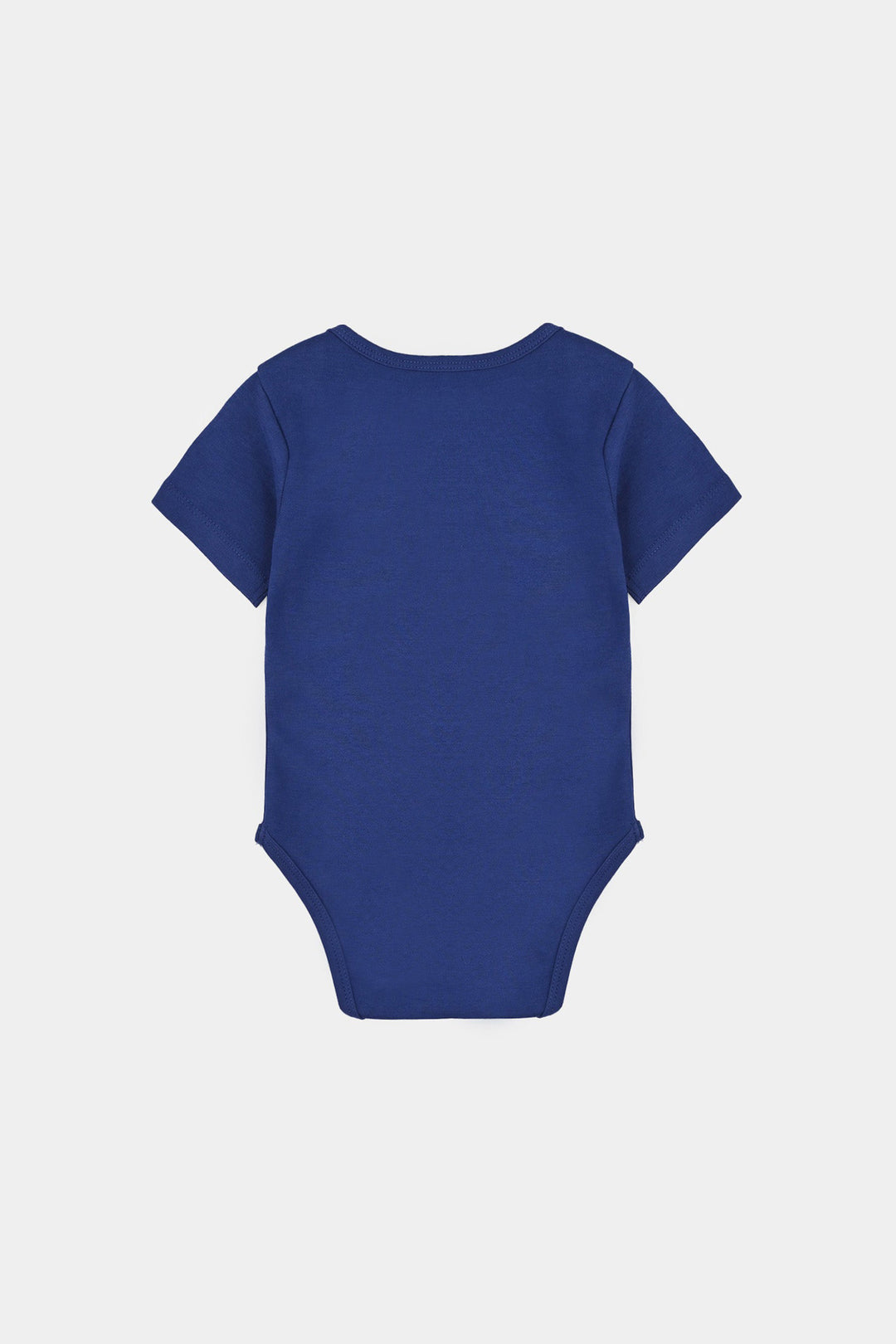 Infant Unisex Cotton Interlock Romper Mommy And Daddy-Sailor.Blue