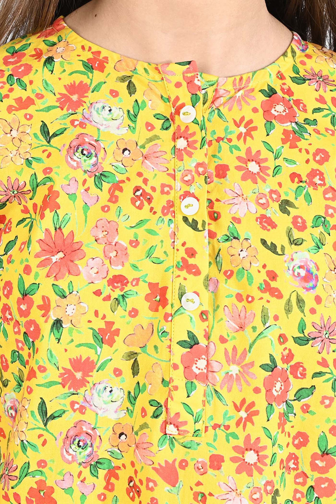 Girls Cotton Printed 2 Pcs Vibrant