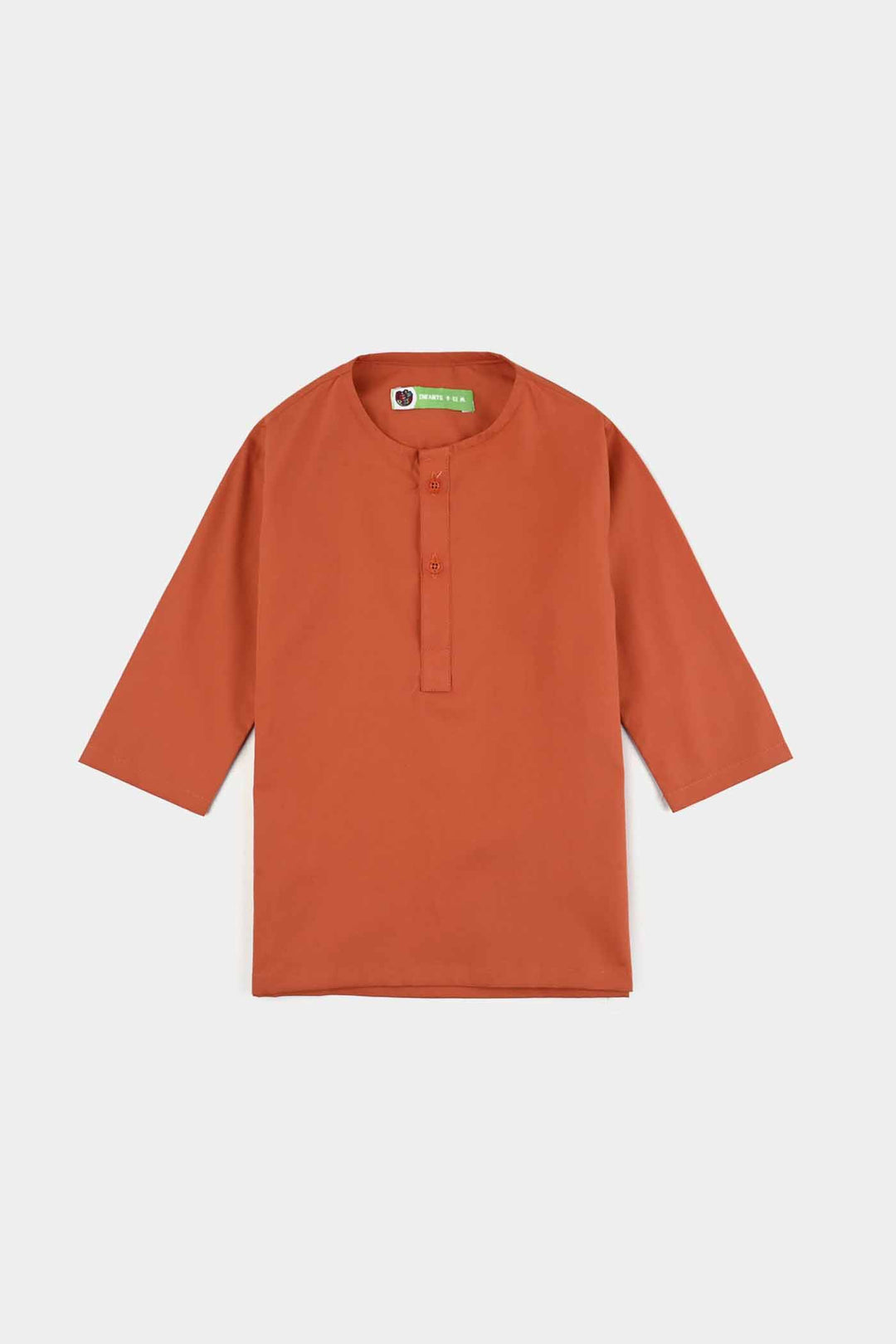 Infant Boys Cotton Poplin 3 Piece Suit (Palm Tree)-B/Orange