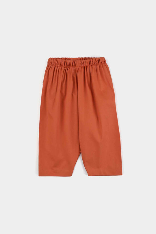 Infant Boys Cotton Poplin 3 Piece Suit (Palm Tree)-B/Orange