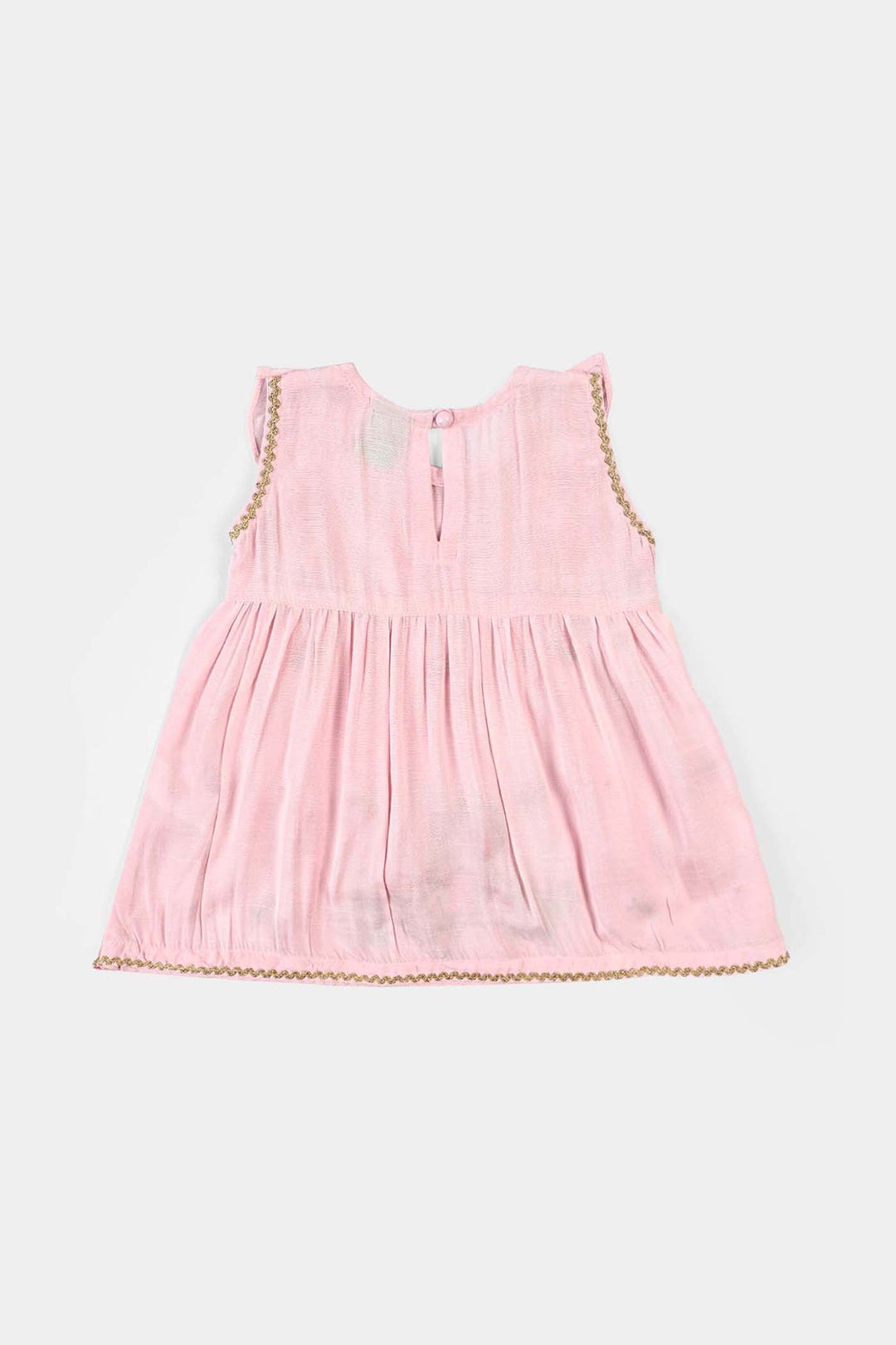 Infant Girls Raw Silk Fancy 2Pcs Playing Doll-T.Pink