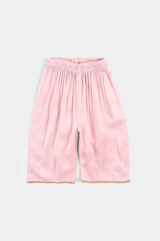 Infant Girls Raw Silk Fancy 2Pcs Playing Doll-T.Pink