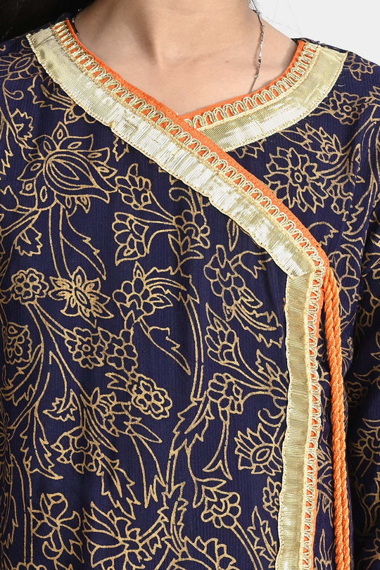 Girls Raw Silk 3Pcs Junoon-Purple