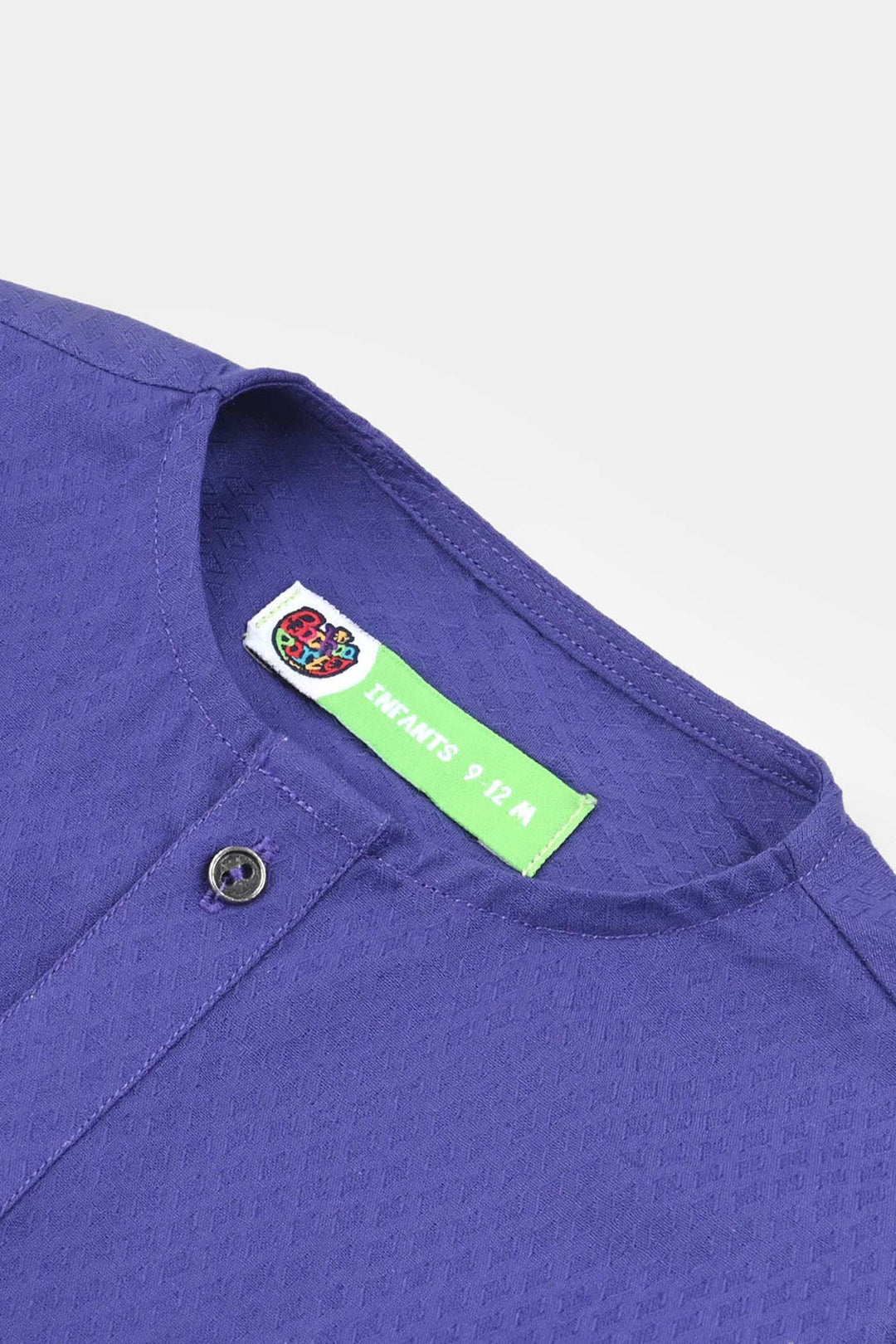 Infant Boys Cotton Basic Kurta (Blended Square)-Purple