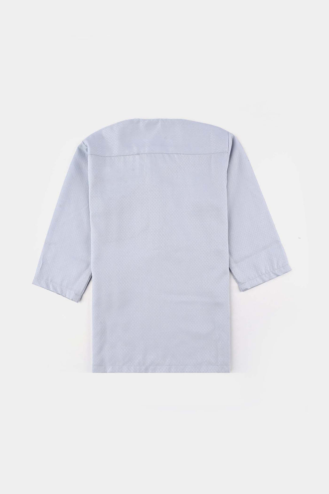 Infant Boys Poly Viscose Kurta Pajama Suit (Placket EMB)-B.White