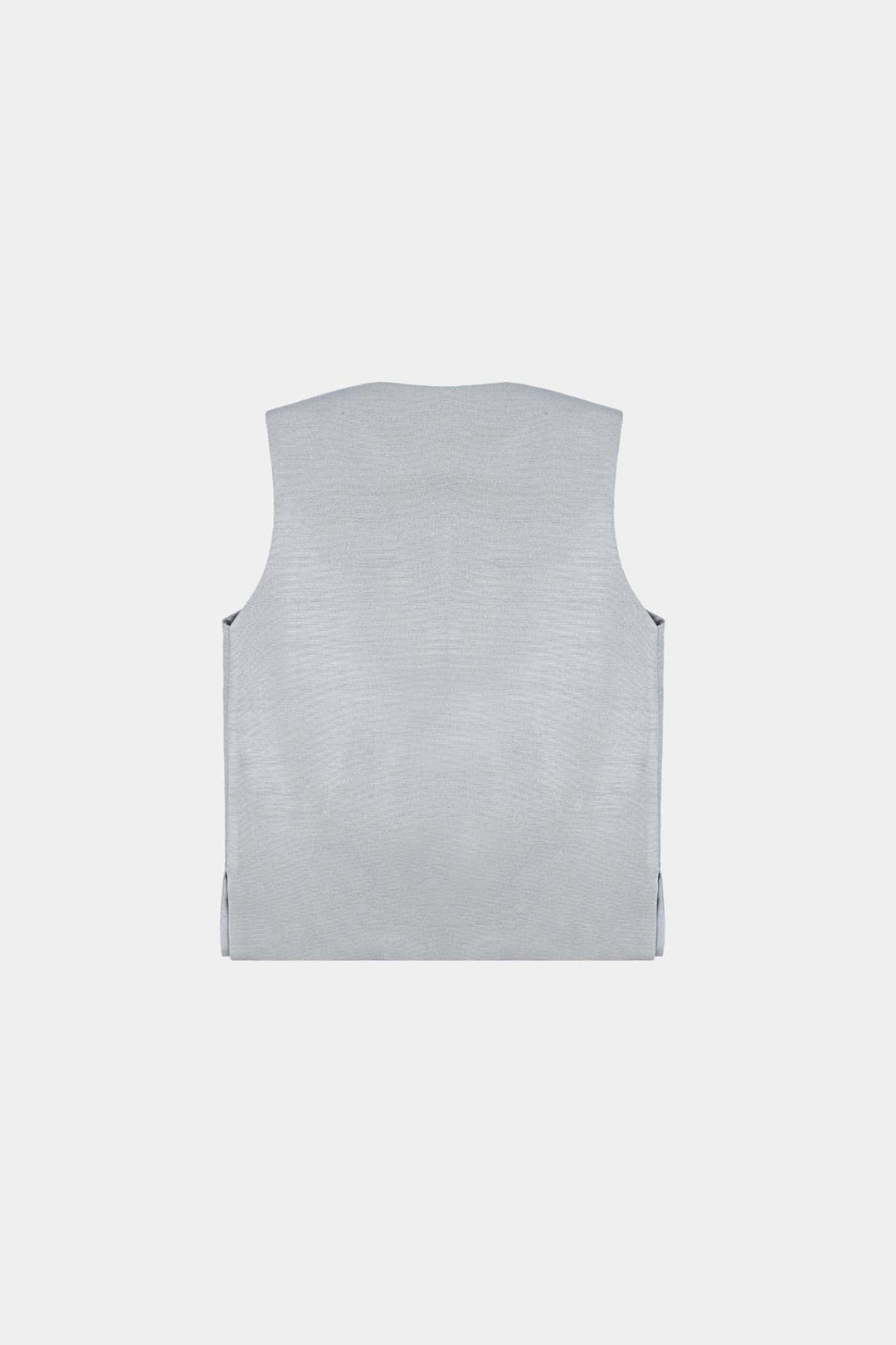 Infant Boys Poly Viscose Waistcoats (Chin Motif)-Light Grey