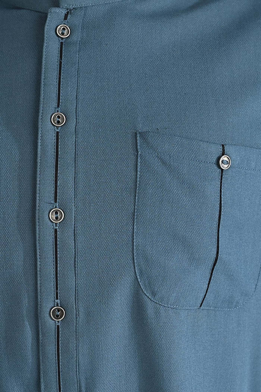 Boys Cotton Shalwar Suit (Contract Pipping)-Olive.Green