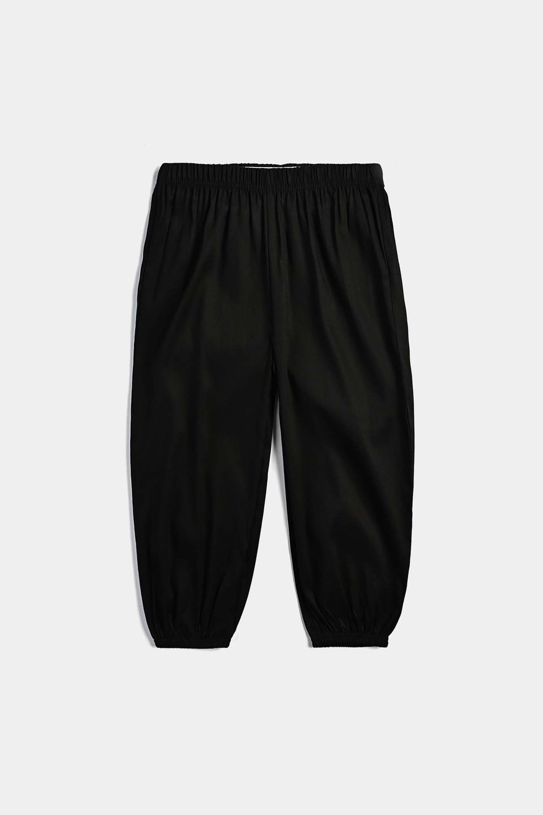 Girls Cotton Shalwar Loose Cut-BLACK