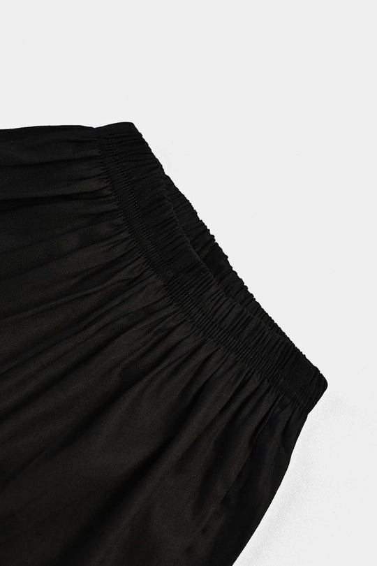 Infant Girls Cotton Eastern Basic Pant-BLACK