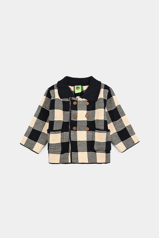 Infant Boys Acrylic Co-Ord Set Buffalo -Black/White