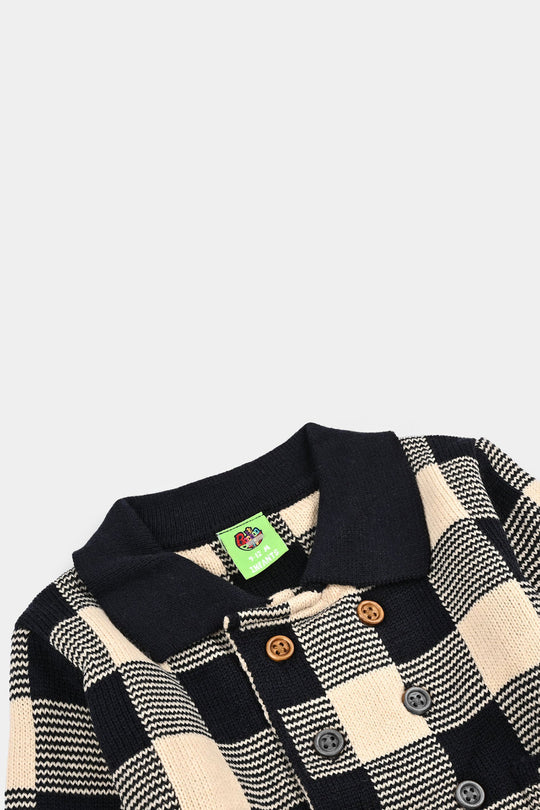 Infant Boys Acrylic Suit-Bulfallo - B.White