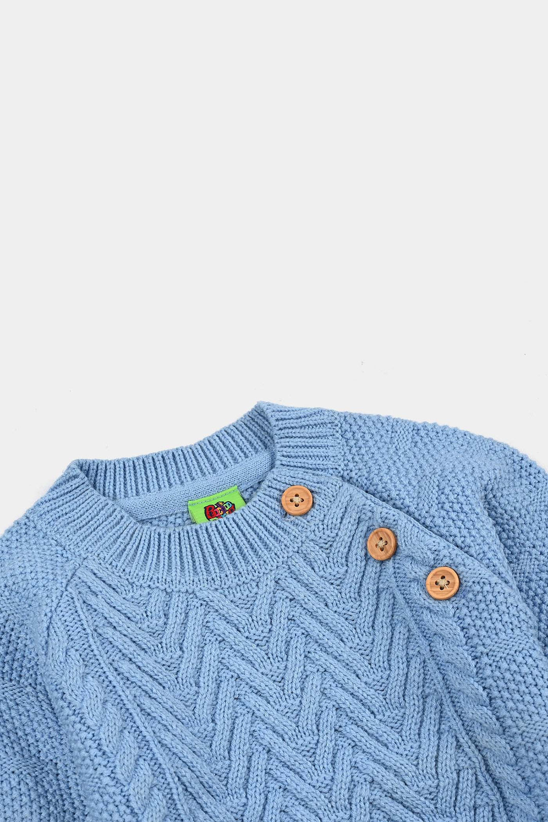 Infant Boys Acrylic Suit-Cabling - L.Blue