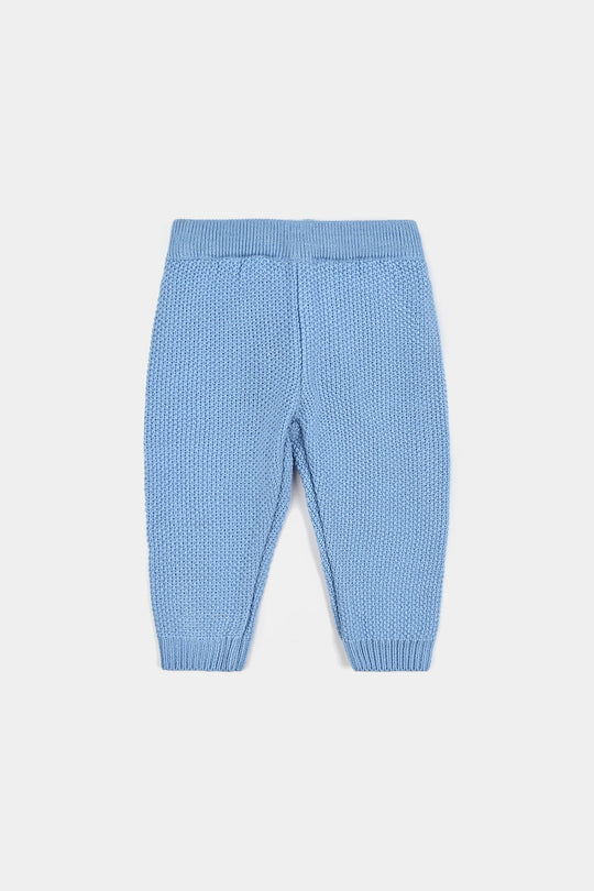 Infant Boys Acrylic Suit-Cabling - L.Blue
