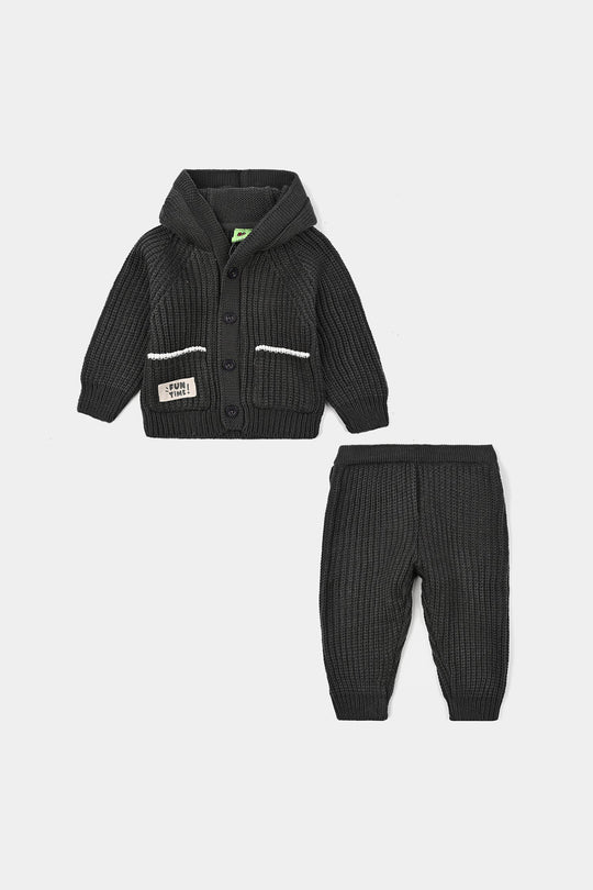 Infant Boys Acrylic Suit-Nevada-GREY