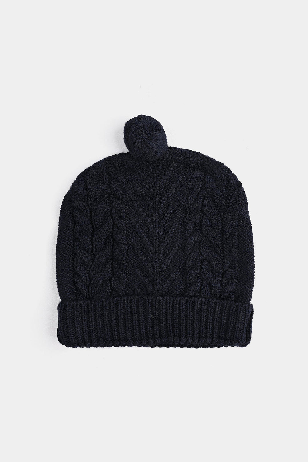 Infant Boys Acrylic Romper-Cabling - NAVY