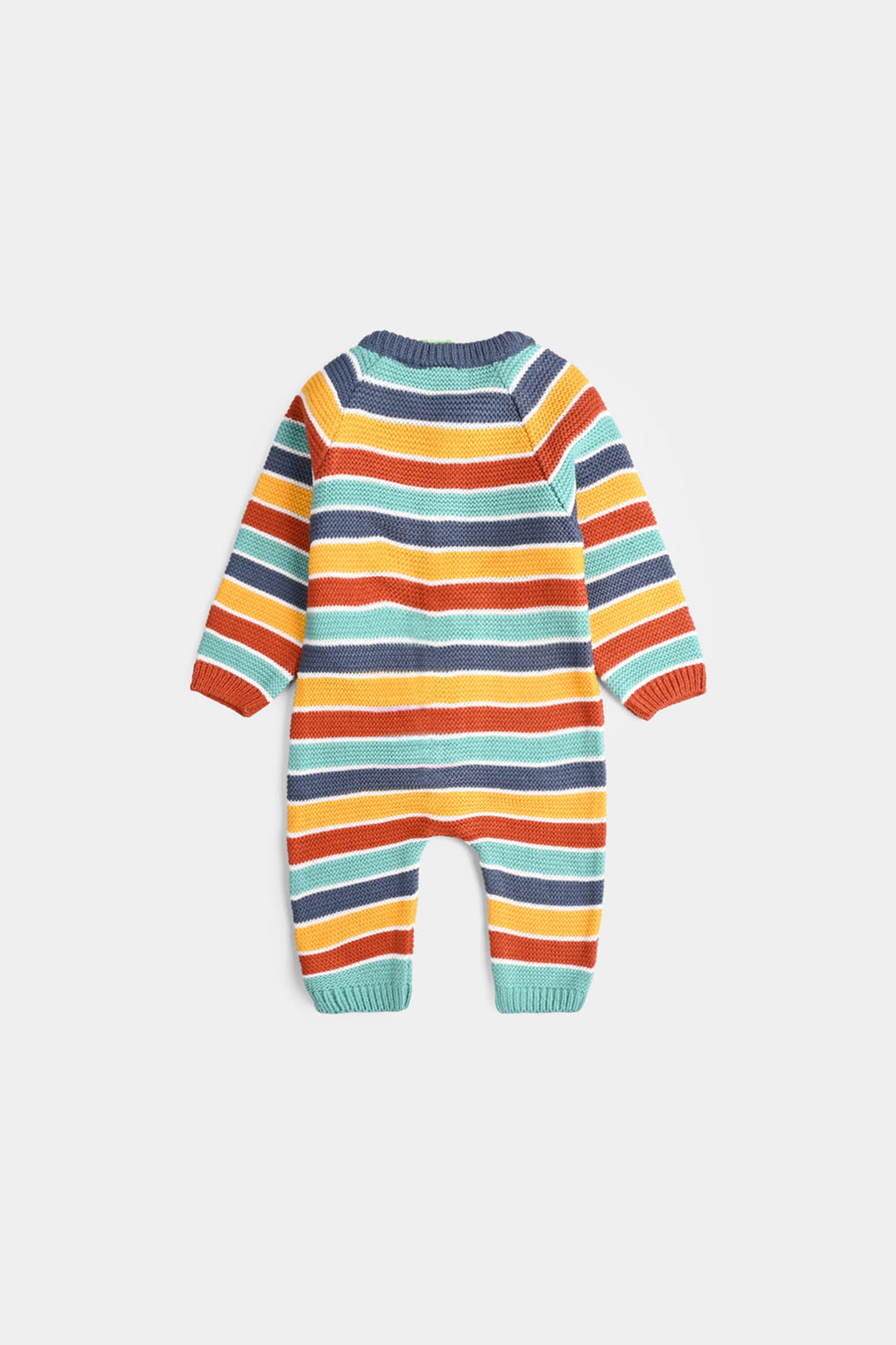 Infant Boys Acrylic Romper-Multi Stripe