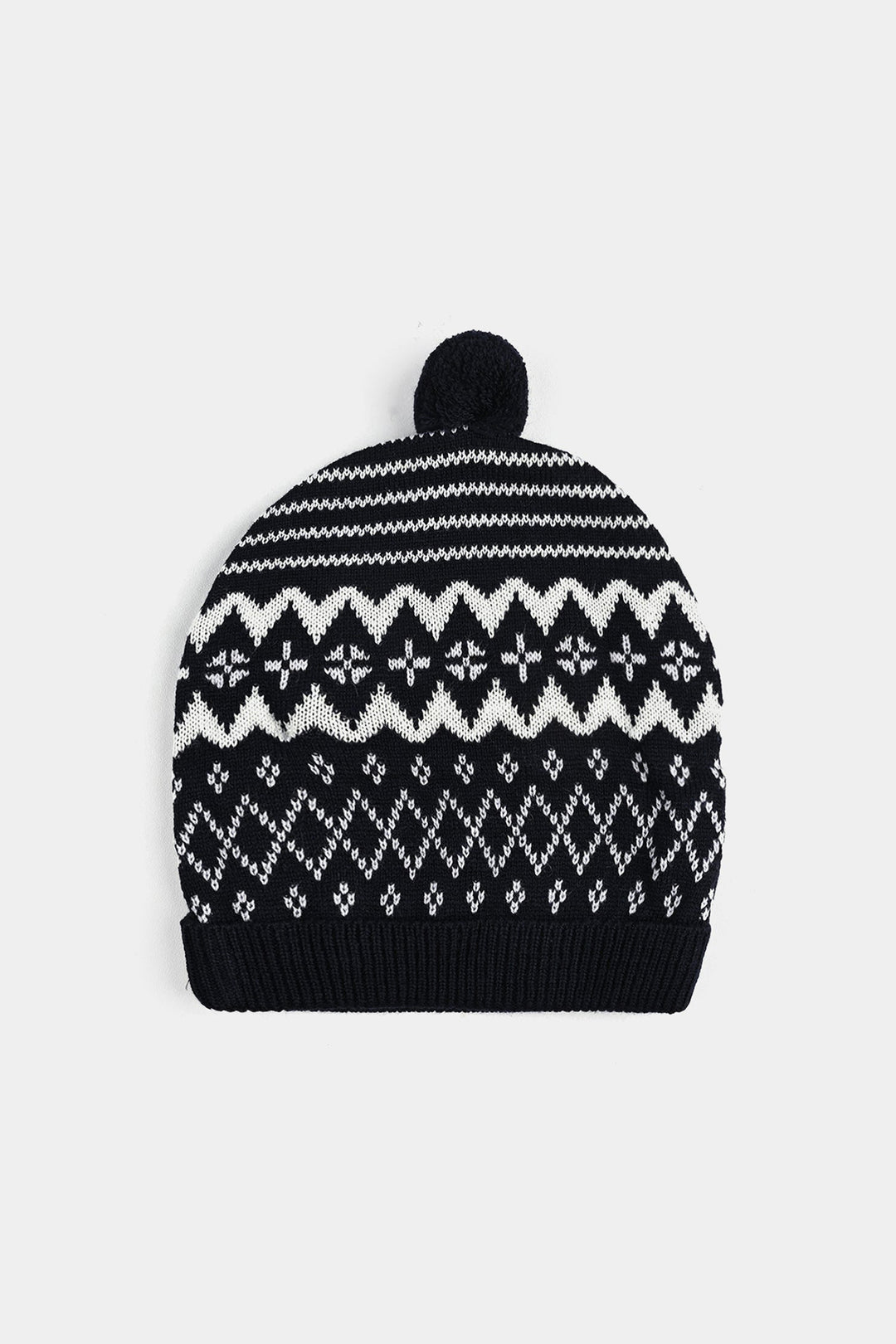 Infant Boys Acrylic Romper-Trible - Navy White