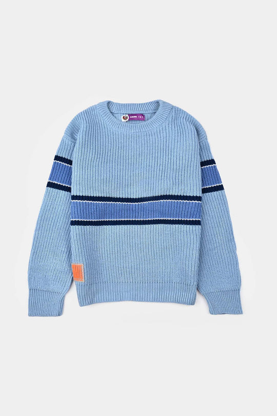 Boys Feather-Acrylic Sweater-Olympic-LT.Blue