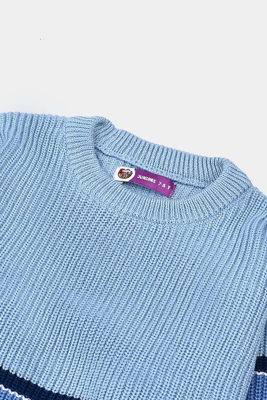 Boys Feather-Acrylic Sweater-Olympic-LT.Blue