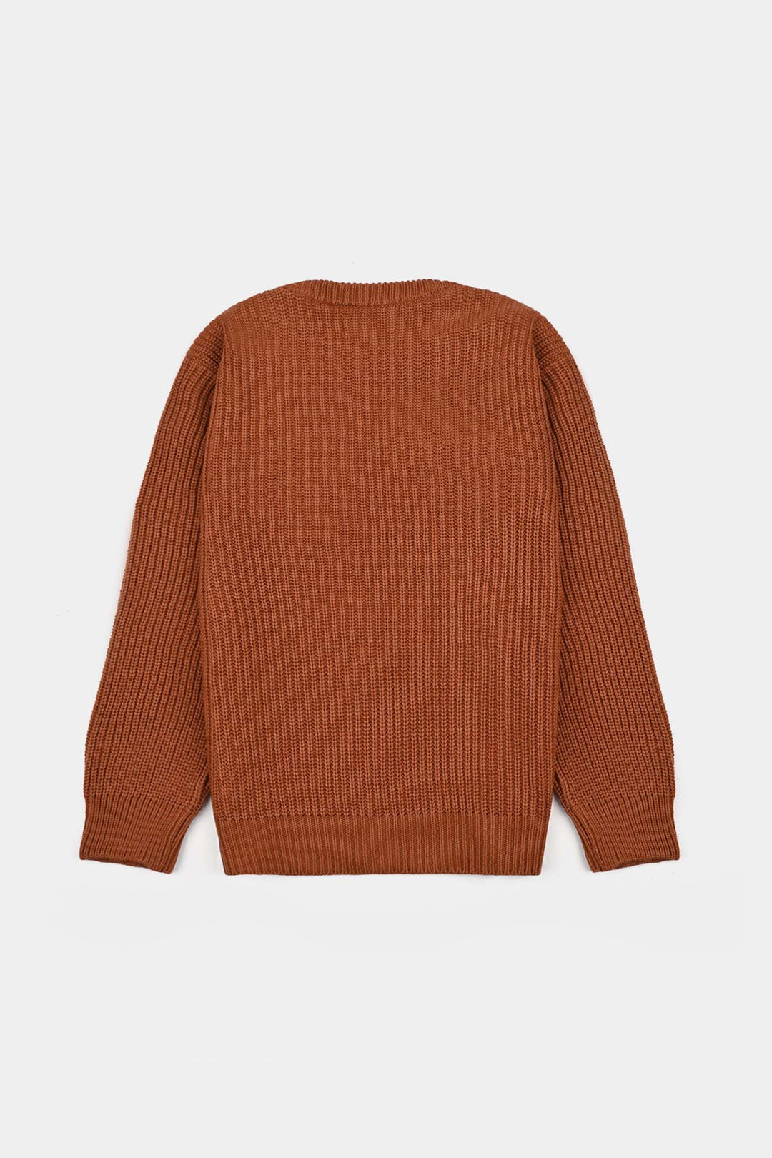 Boys Feather-Acrylic Sweater-New York-BROWN