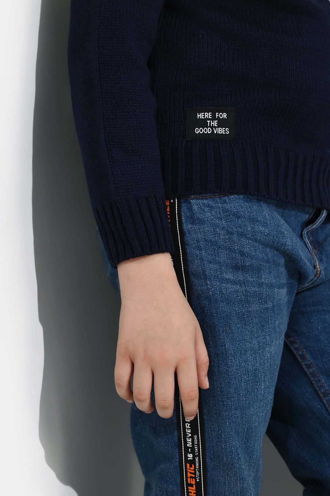 Boys Acrylic Sweater-Electric - Multi