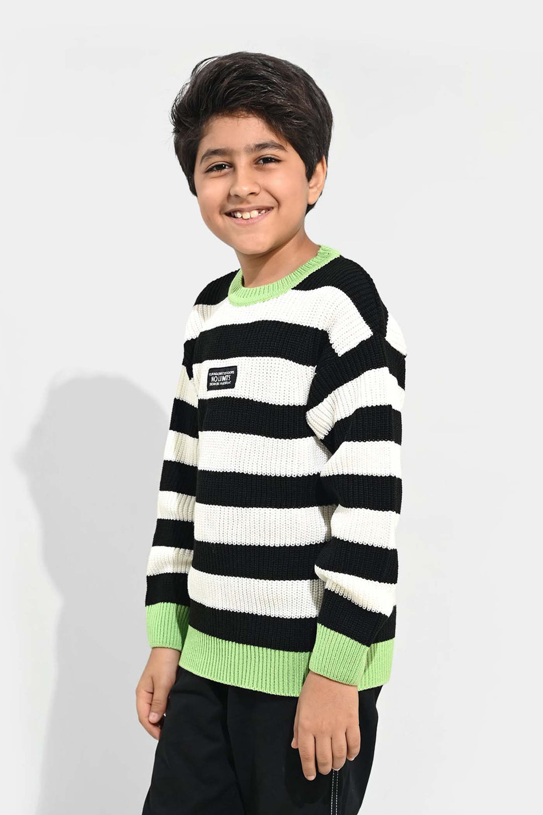 Boys Acrylic Sweater-No Limit - Multi