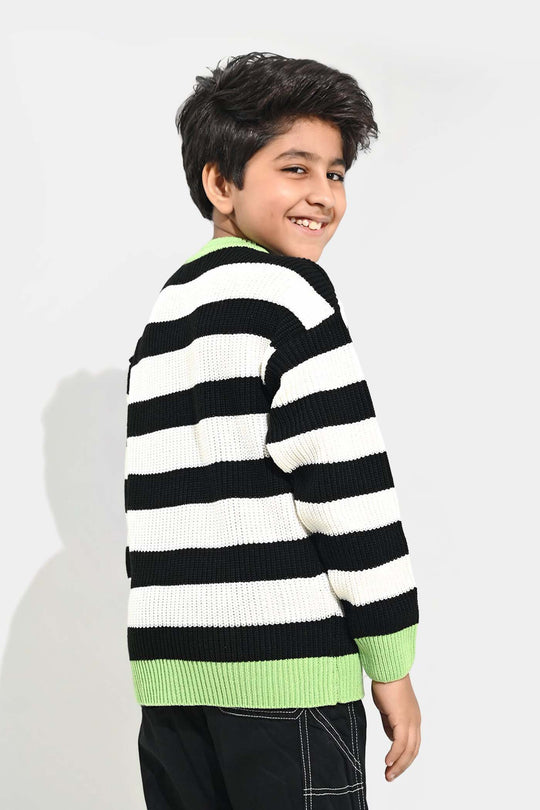 Boys Acrylic Sweater-No Limit - Multi