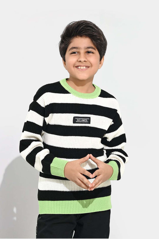 Boys Acrylic Sweater-No Limit - Multi