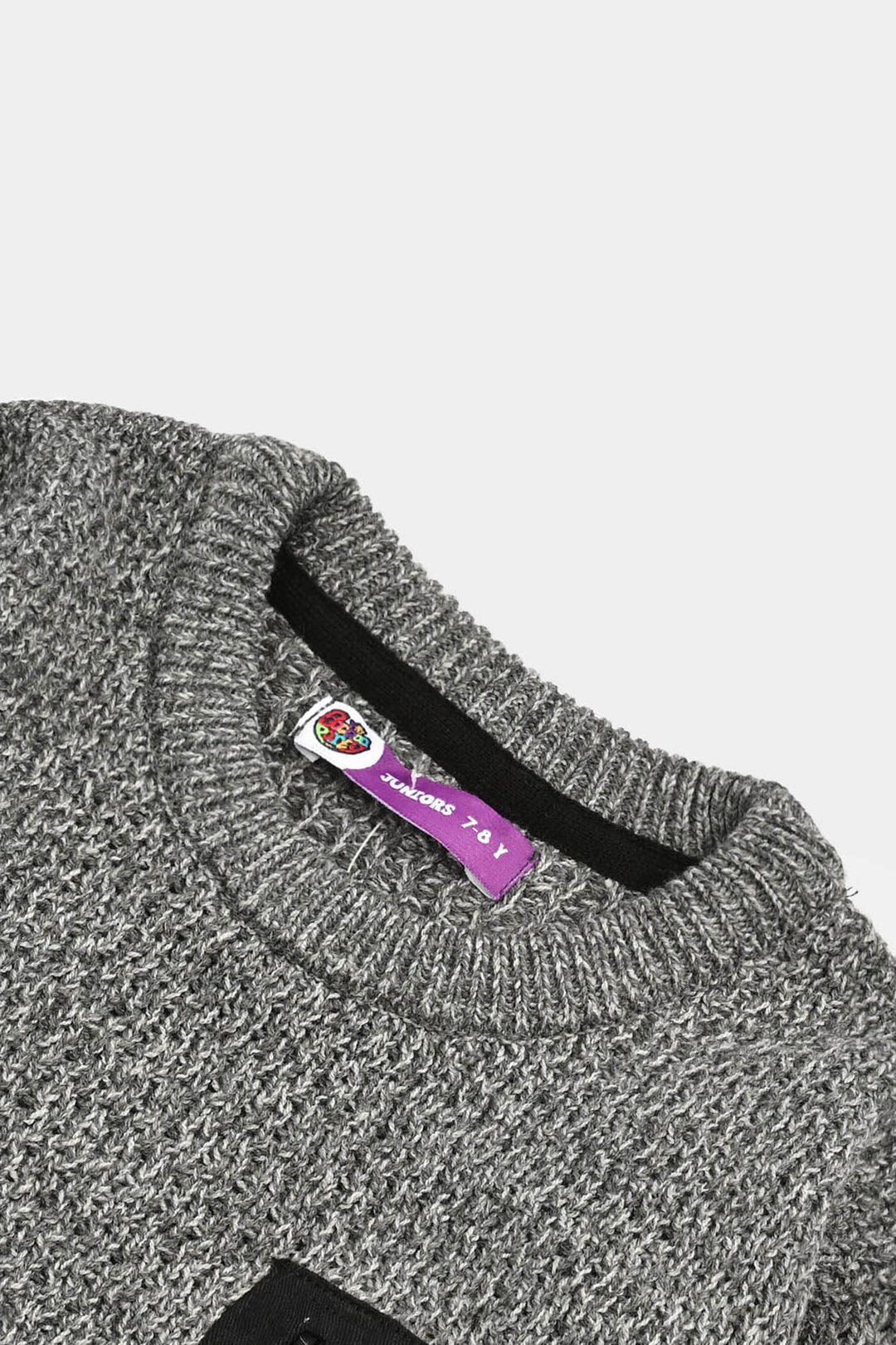 Boys Acrylic Sweater-Rules-GREY