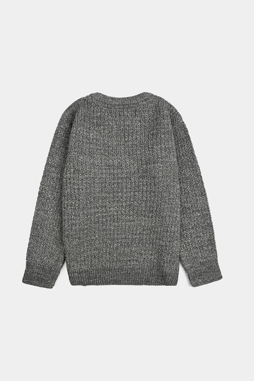 Boys Acrylic Sweater-Rules-GREY