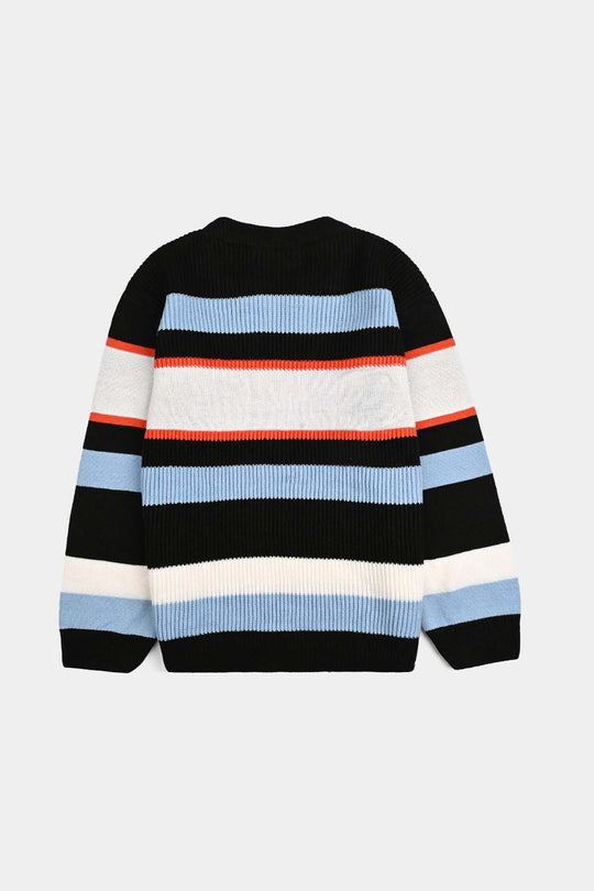 Boys Acrylic Sweater-Superstar-Multi