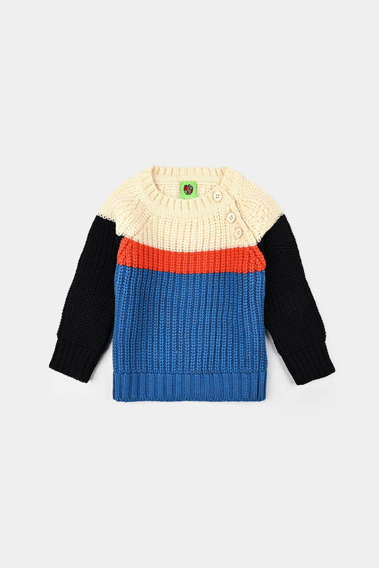 Infant Boys Acrylic Sweater-Fabulous-Multi