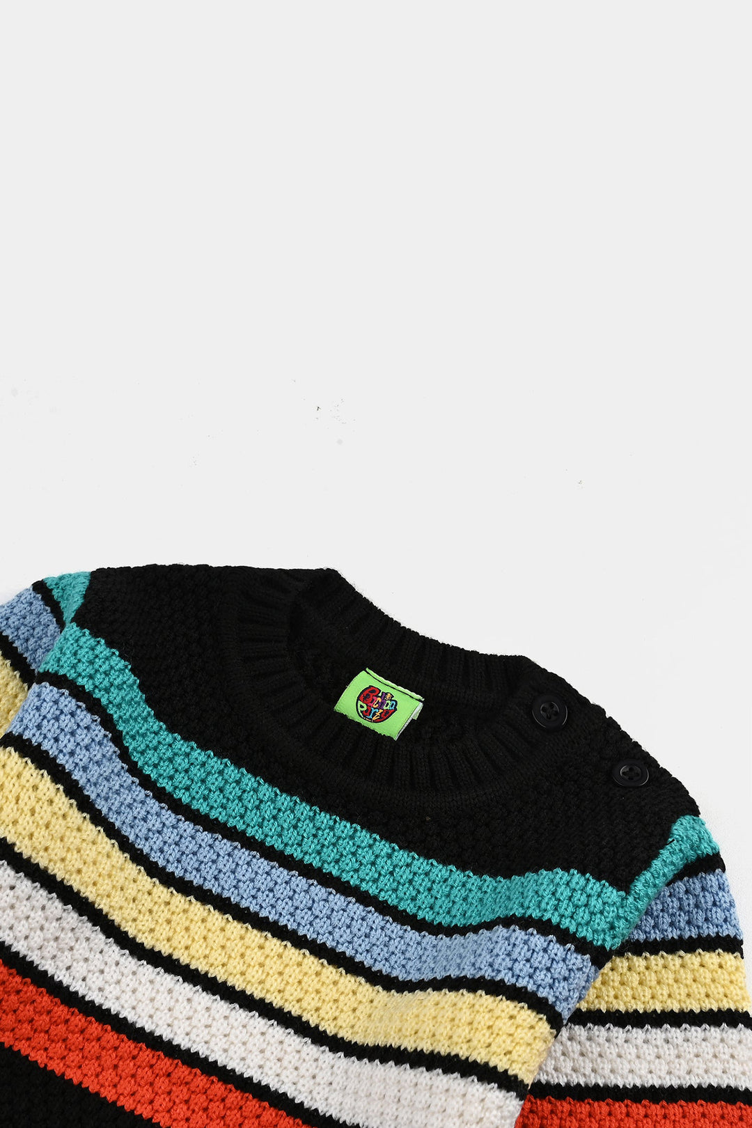 Infant Boys Acrylic Sweater-Multi Stripe