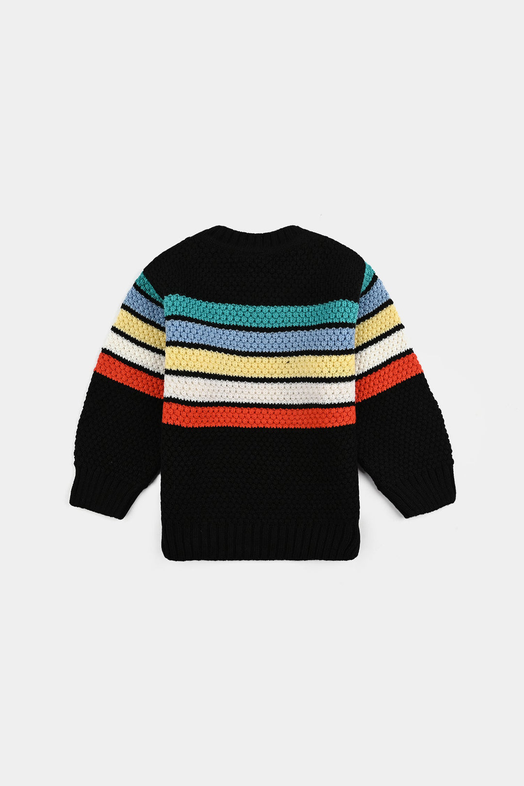Infant Boys Acrylic Sweater-Multi Stripe