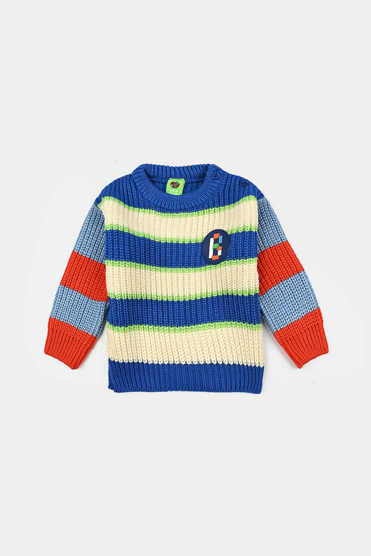 Infant Boys Acrylic Sweater-Best - Multi