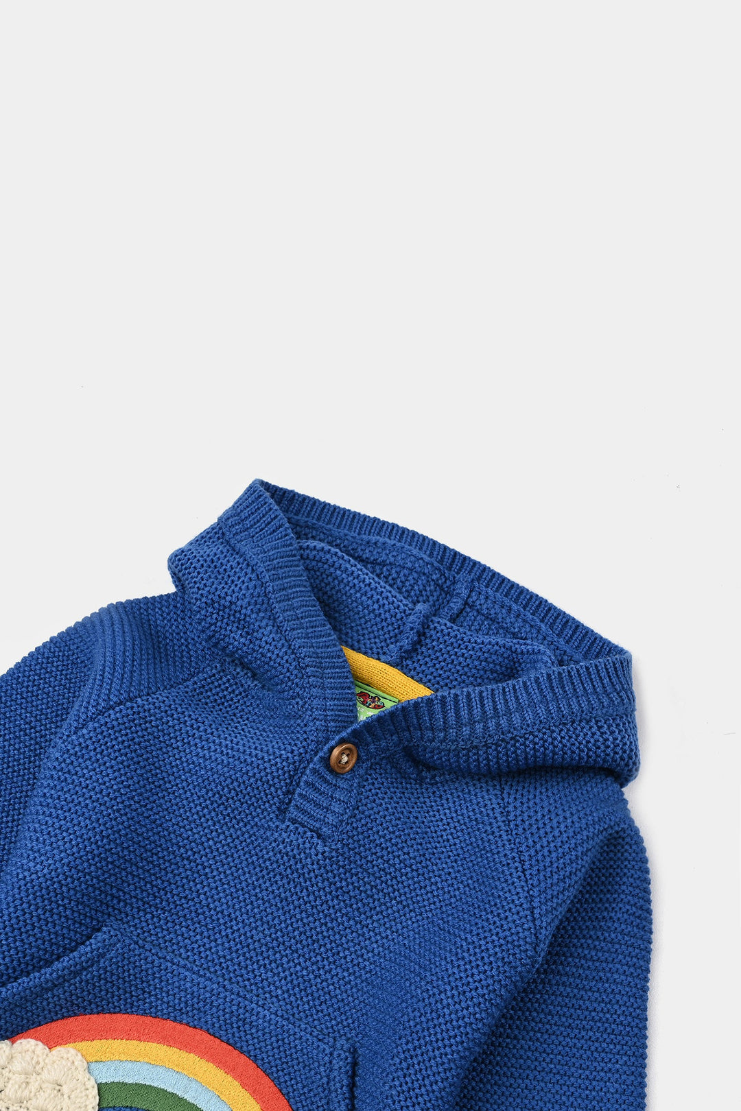 Infant Boys Acrylic Sweater-Rainbow - Royal Blue