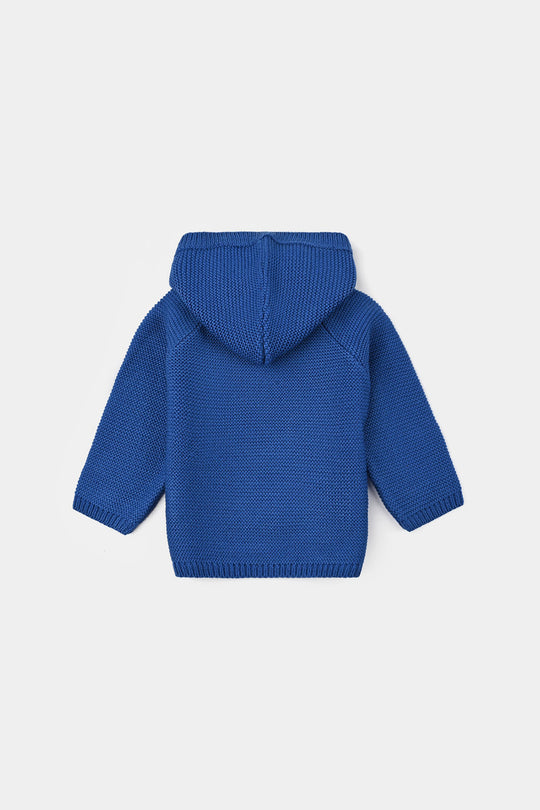 Infant Boys Acrylic Sweater-Rainbow - Royal Blue