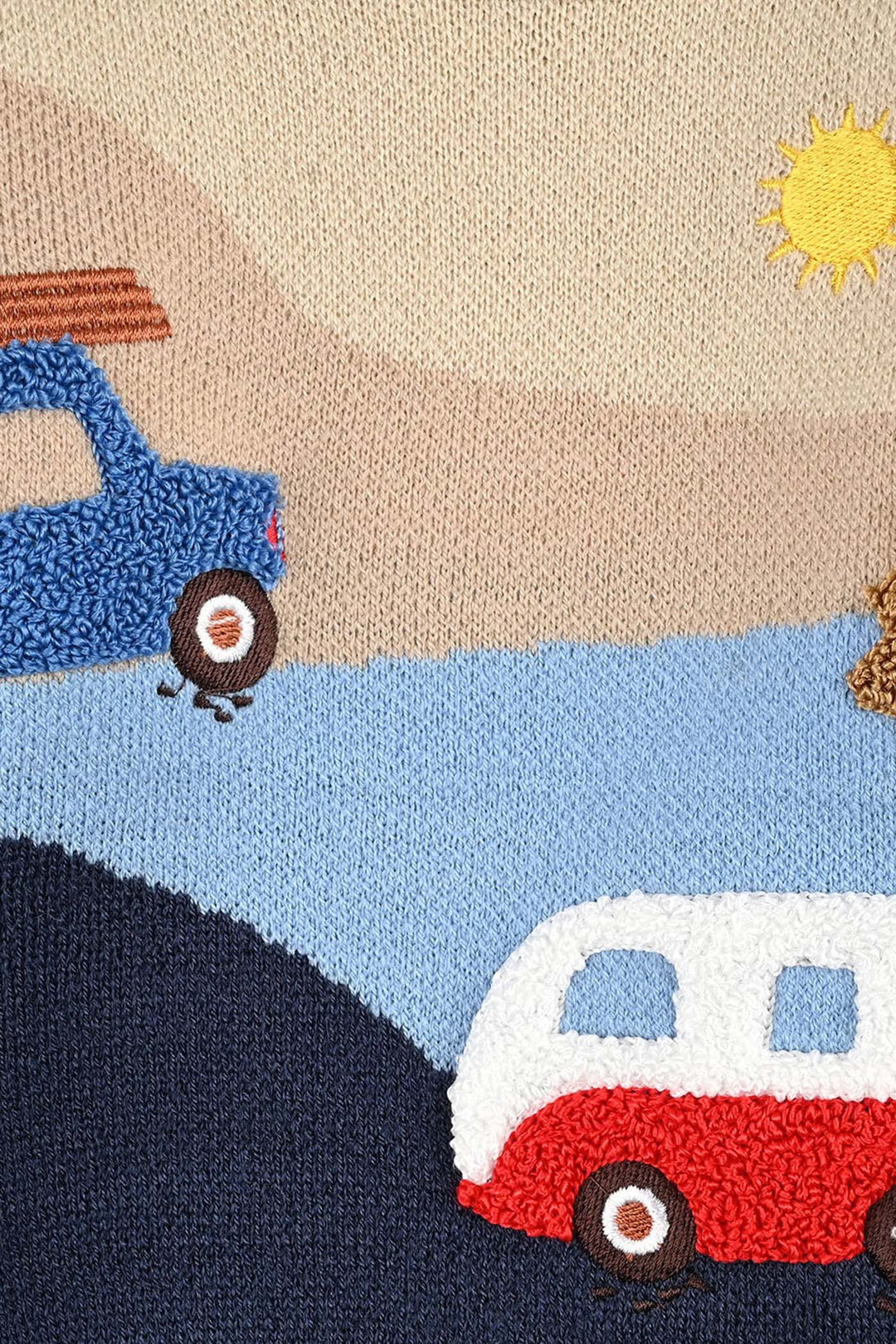 Infant Boys Acrylic Sweater-Adventure-Multi