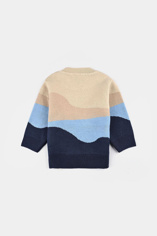 Infant Boys Acrylic Sweater-Adventure-Multi