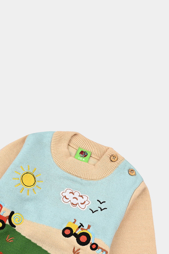 Infant Boys Acrylic Sweater-Elbrus-Multi
