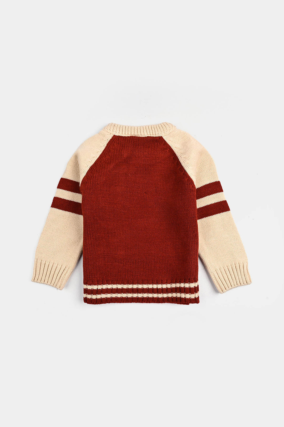 Infant Boys Acrylic Sweater-Twenty Eight - Rust