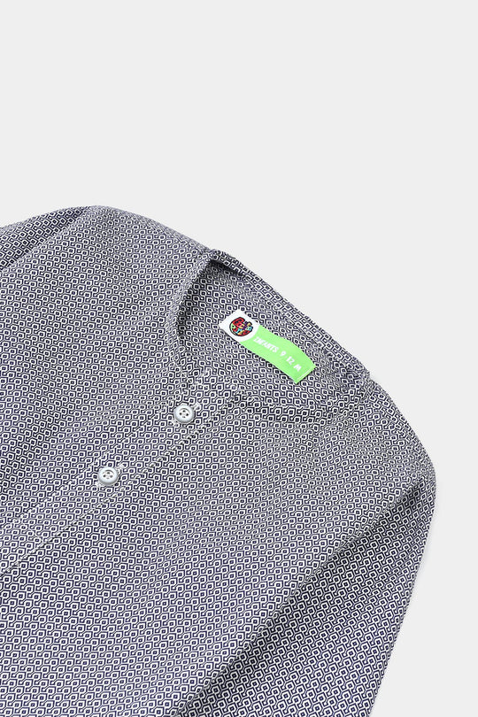 Infant Boys Cotton Printed Kurta (Geometrical)-L.grey