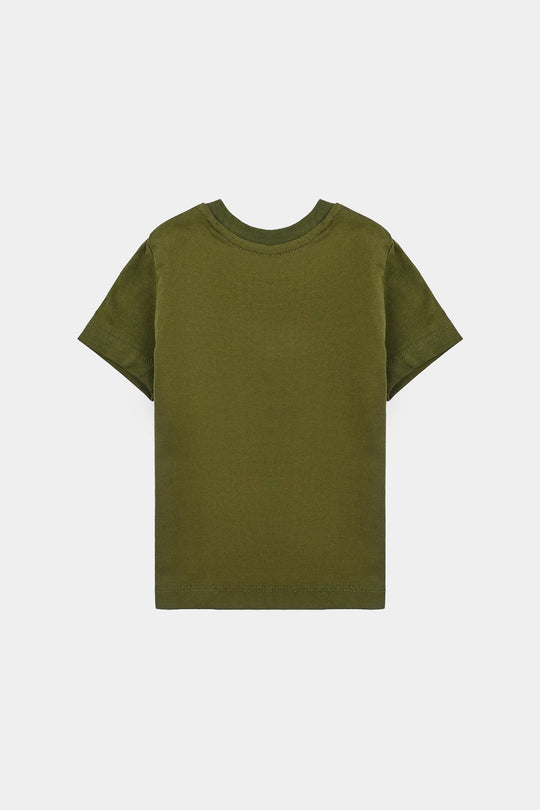 Infant Boys Cotton Jersey T-Shirt - Green