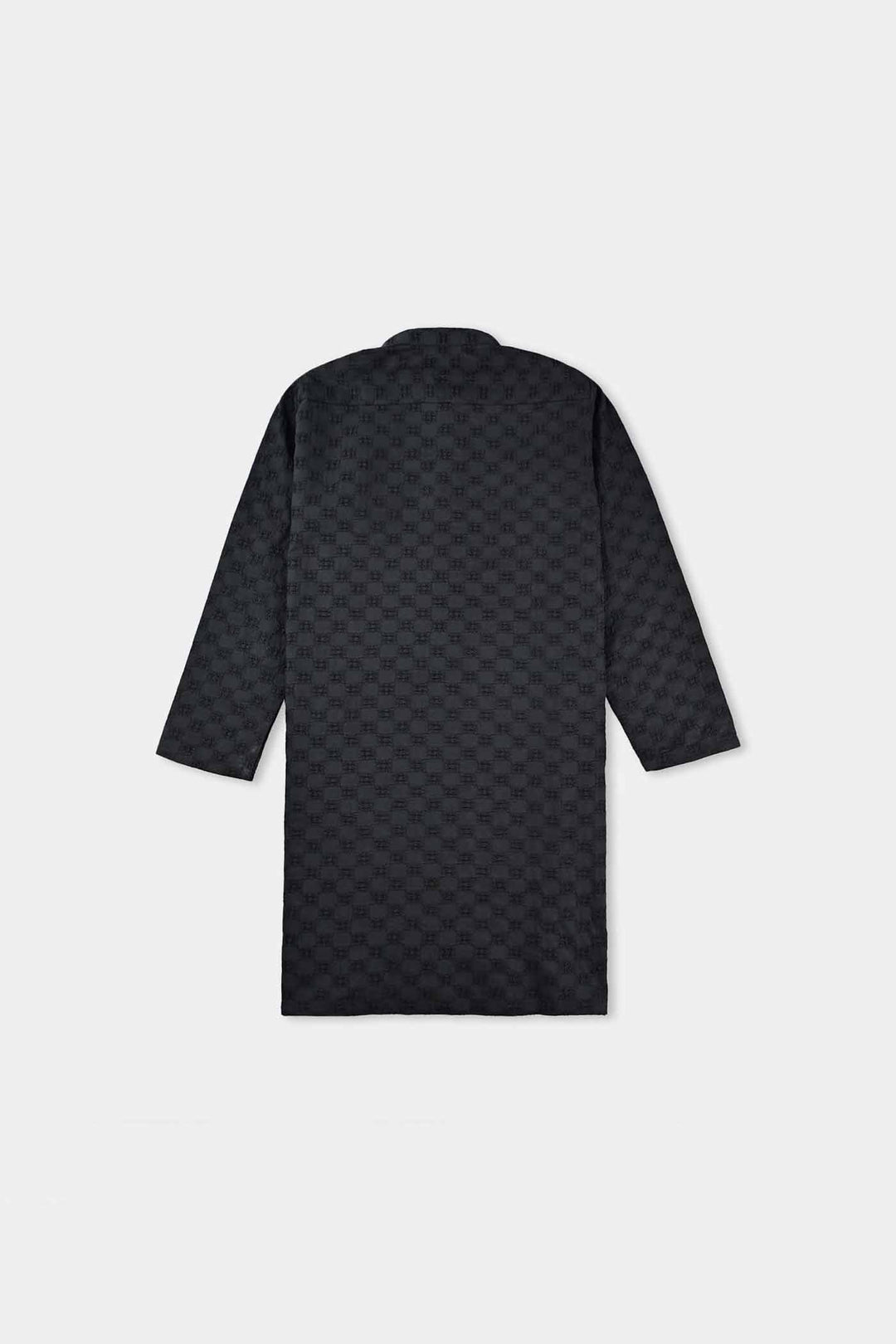Boys Cotton Shalwar Suit (Chicken)-BLACK