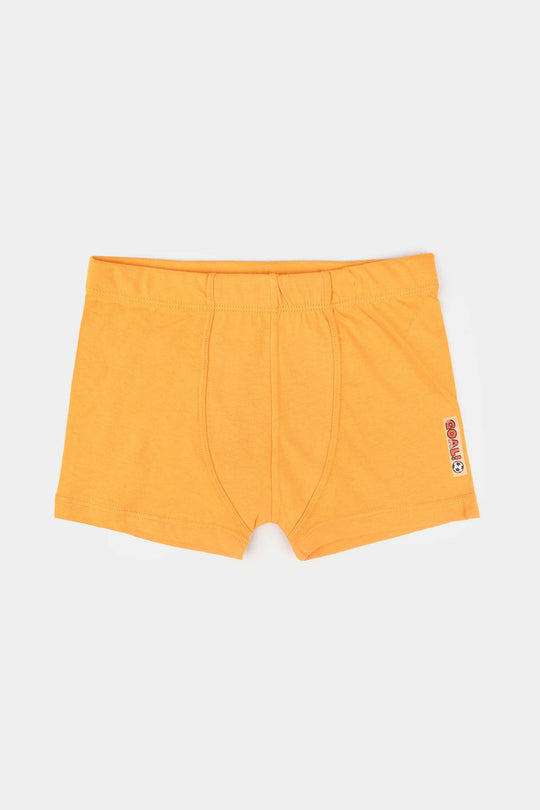 Boys Cotton Jersey Boxer Goal-Pack 0f 2-Citrus/Blue