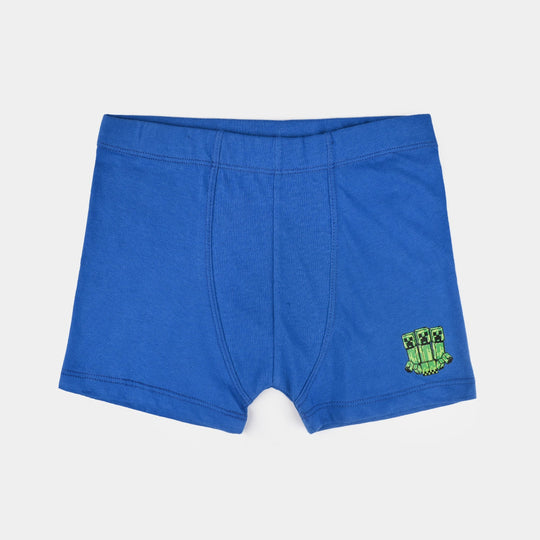 Boys Cotton Jersey Boxer-Pack 0f 2-Blue/Grey
