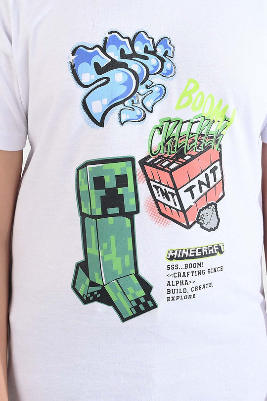 Boys Jersey/Terry 2 Piece Suit - White/Black