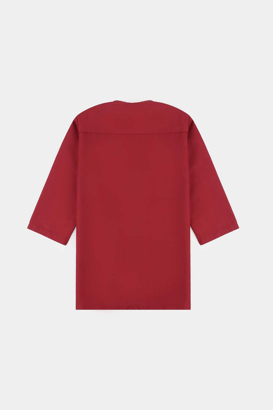 Infant Boys Poly Viscose Kurta & Pajama Suit (Tribal Motif)-RED