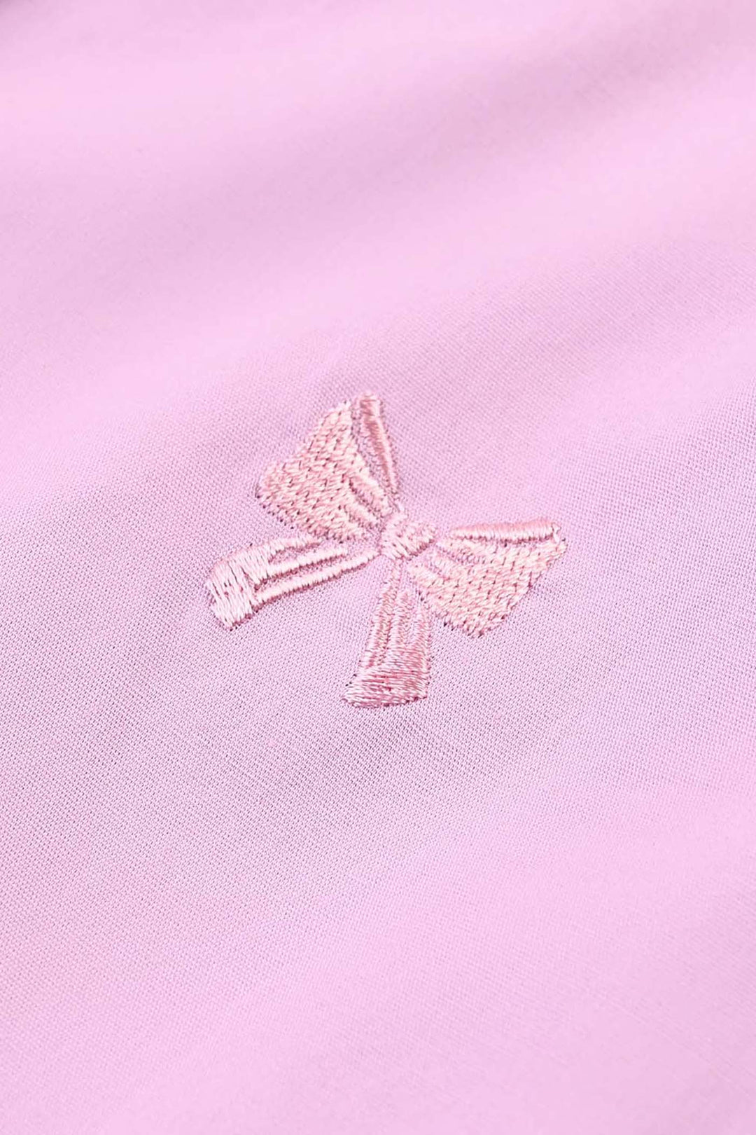 Girls Cotton Emb Top Bow