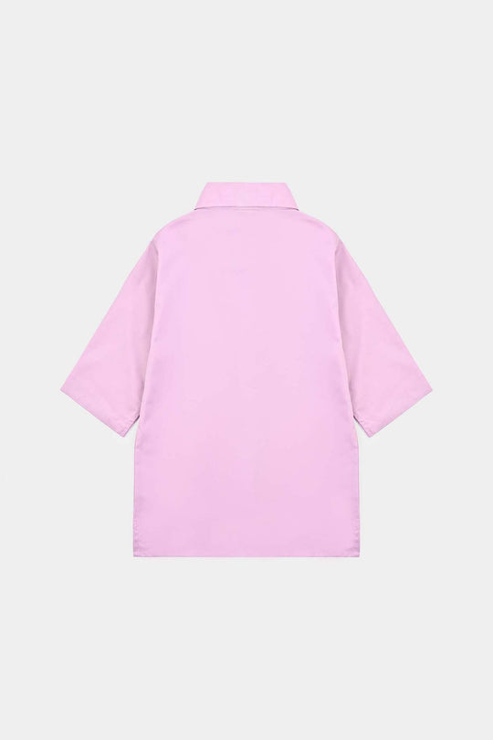 Girls Cotton Emb Top Bow